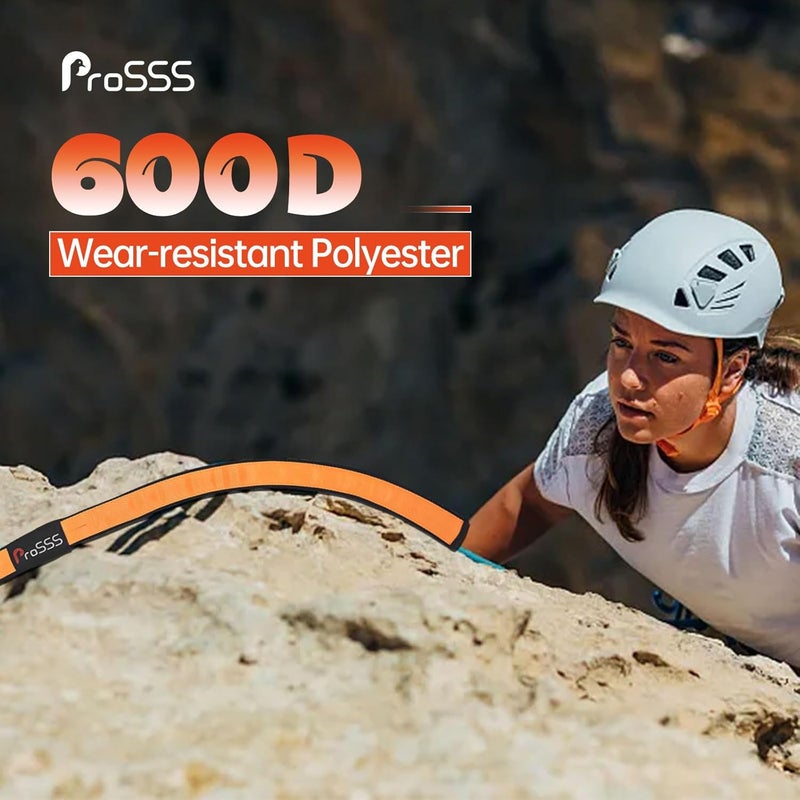 ProSSS Rope Protector Rock Climbing Arborist 26in PVC Polyester with Telescopic Fixation Straps and Rope Fixing Buckle - Image 2